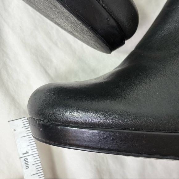 Nine & Co Vintage 90s Y2K Genuine Leather Platform Heeled Boots Booties 8.5 - Picture 16 of 16
